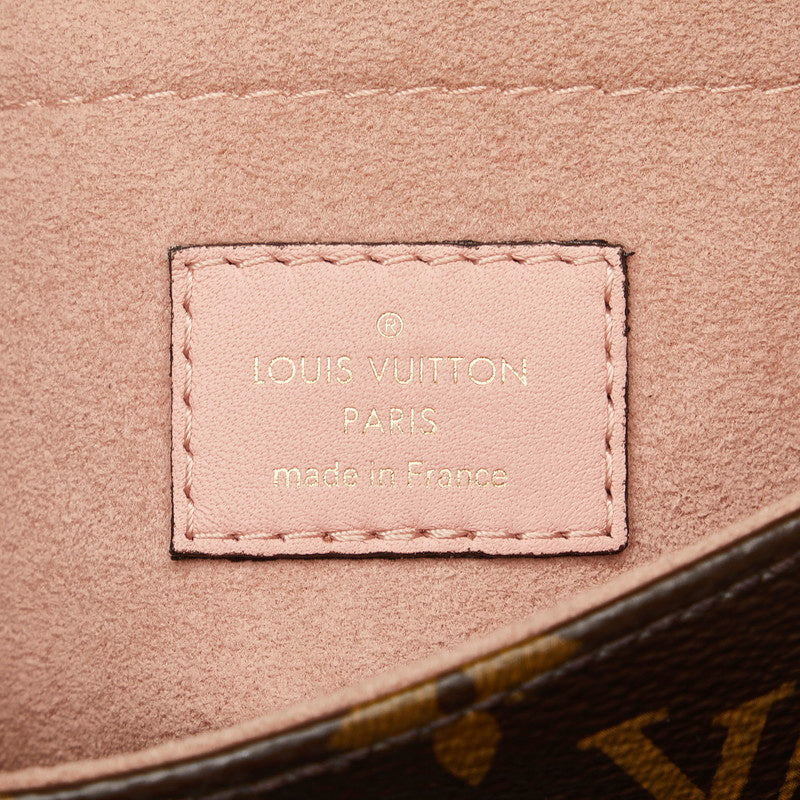 Louis Vuitton Monogram Rocky BB Handbag Shell Bag 2WAY M44080 Brown Pink PVC Leather  Louis Vuitton
