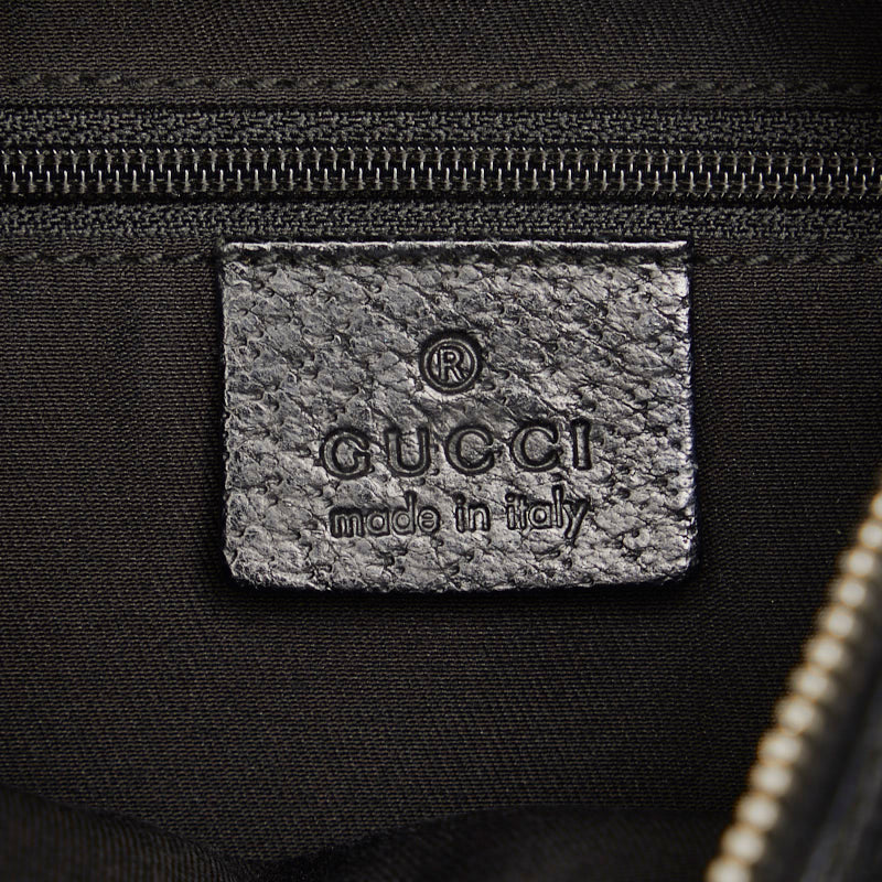 Gucci Shelley Line One-Shoulder Handbag 145757 Black Canvas  Gucci