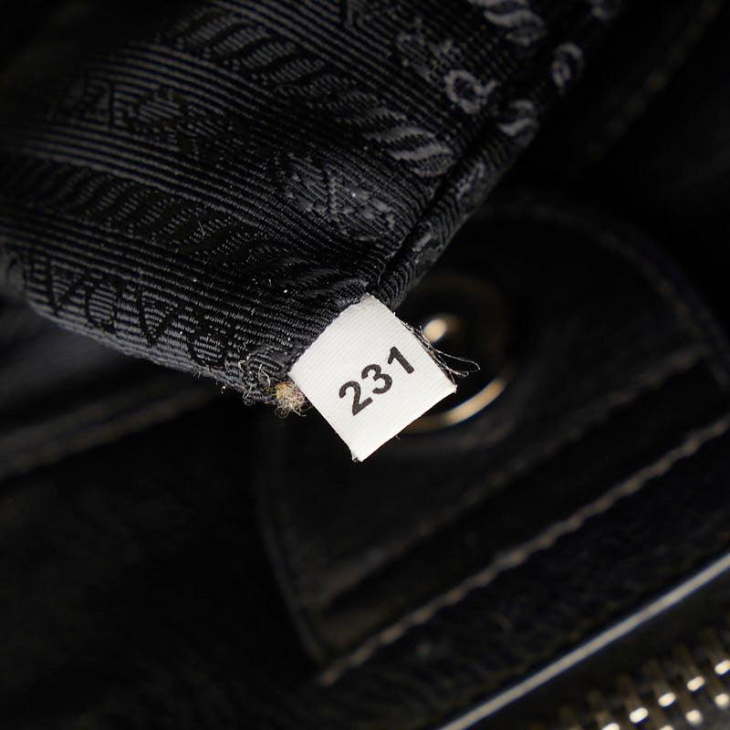PRADA Prada Triangle Logo  B2625O Handbag  Black