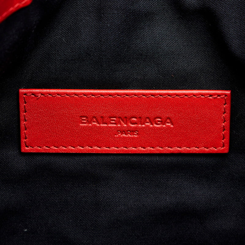 BALENCIAGA 絨面革皮革手拿包 紅色273022