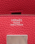 HERMES Birkin 30 in Togo Leather Vermillion 2012 Ladies