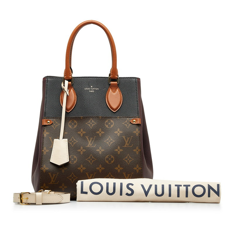 Louis Vuitton Monogram Foldtott MM Handbag 2WAY M45409 Wine Red PVC Leather  Louis Vuitton
