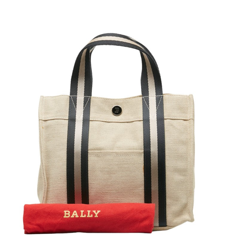 Barry Strip  Handbags White Multicolor Canvas  BALLY [Ginestone ]