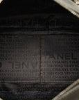 Chanel Chocolate Bar Mini Boston Bag Handbag Gray Leather Lady Chanel