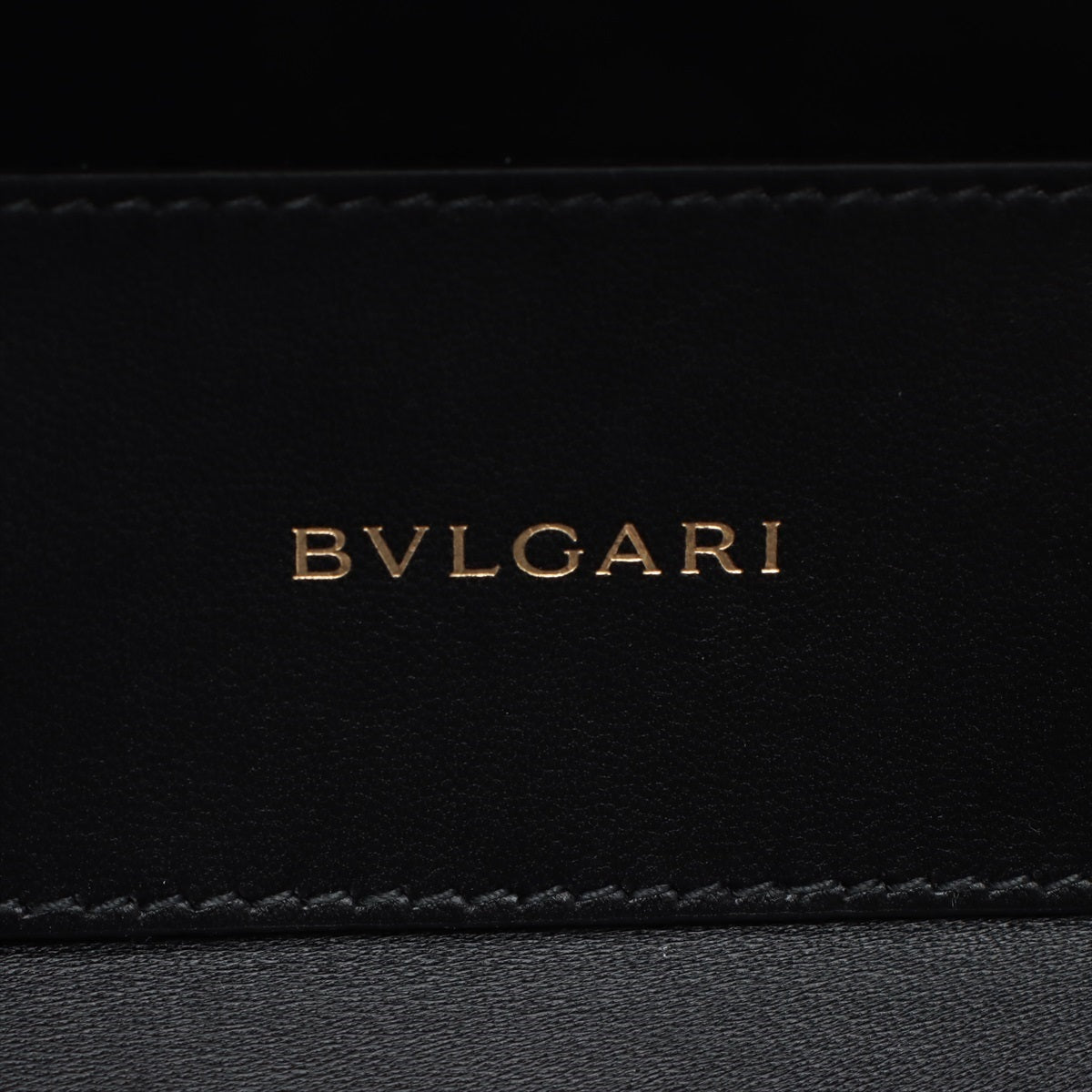 Bulgari Selpenti Kalnglaser 2WAY Vanity Bag Gold Mirror-Powered