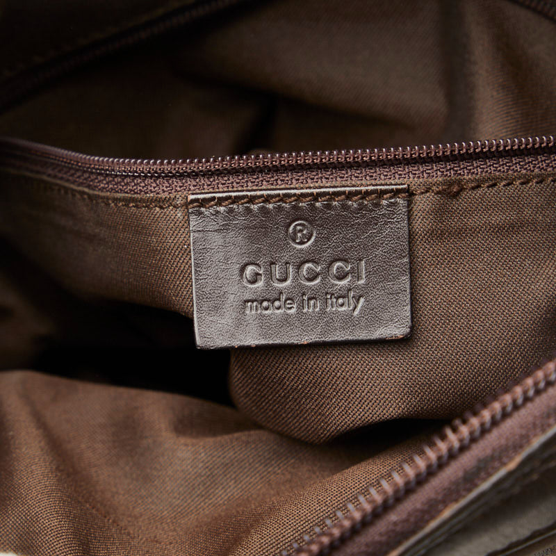 Gucci GG Shoulder Bag 007 2019 Brown Nylon Leather  Gucci