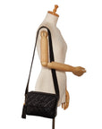 CHANEL Vintage Tassel Flap Shoulder Bag in Lambskin Black