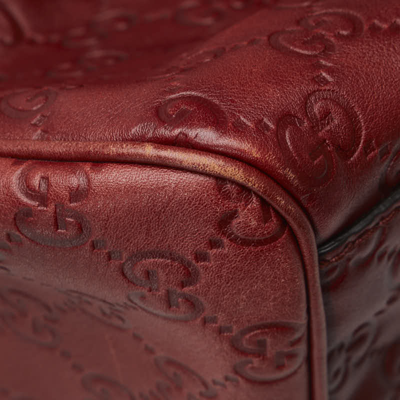 Gucci Gucci Suki Shoulder Bag 211944 Red Leather Lady Gucci