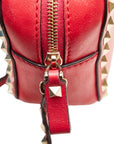 Valentino Garavani Rockstuck Crossbody Bag Shoulder Bag Leather Red