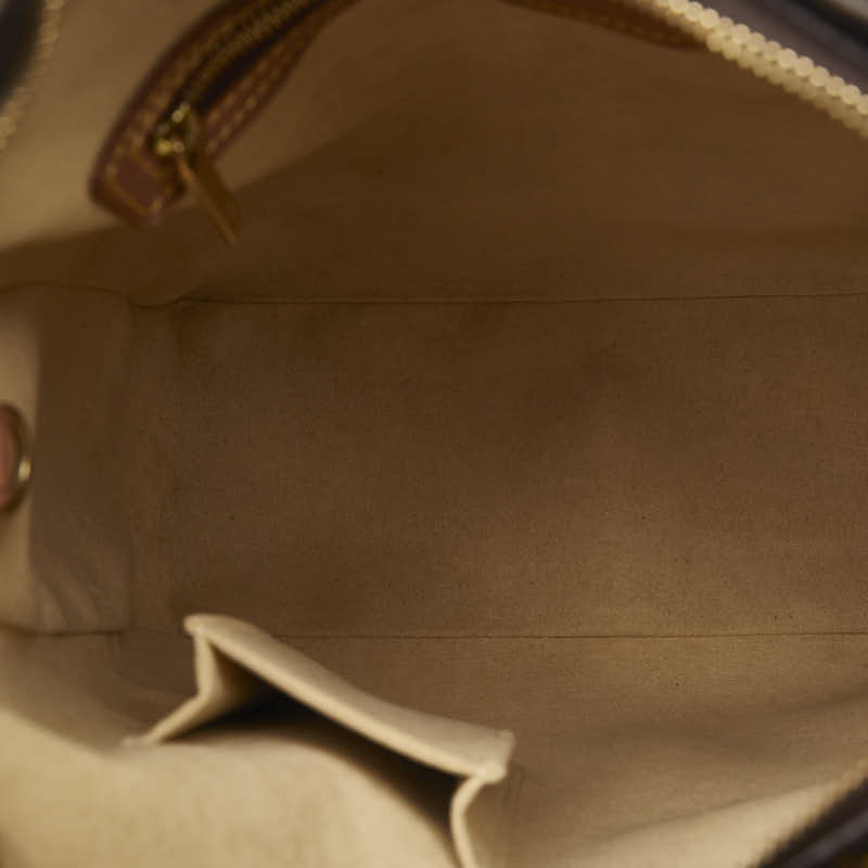 Louis Vuitton Monogram Looping GM Shoulder Bag M51145 Brown PVC Leather
