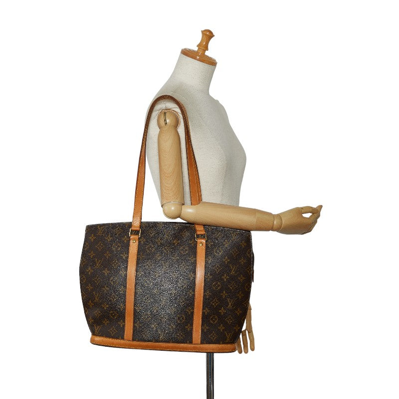 Louis Vuitton Monogram Babylon Tote Bag M51102 Brown PVC Leather  Louis Vuitton