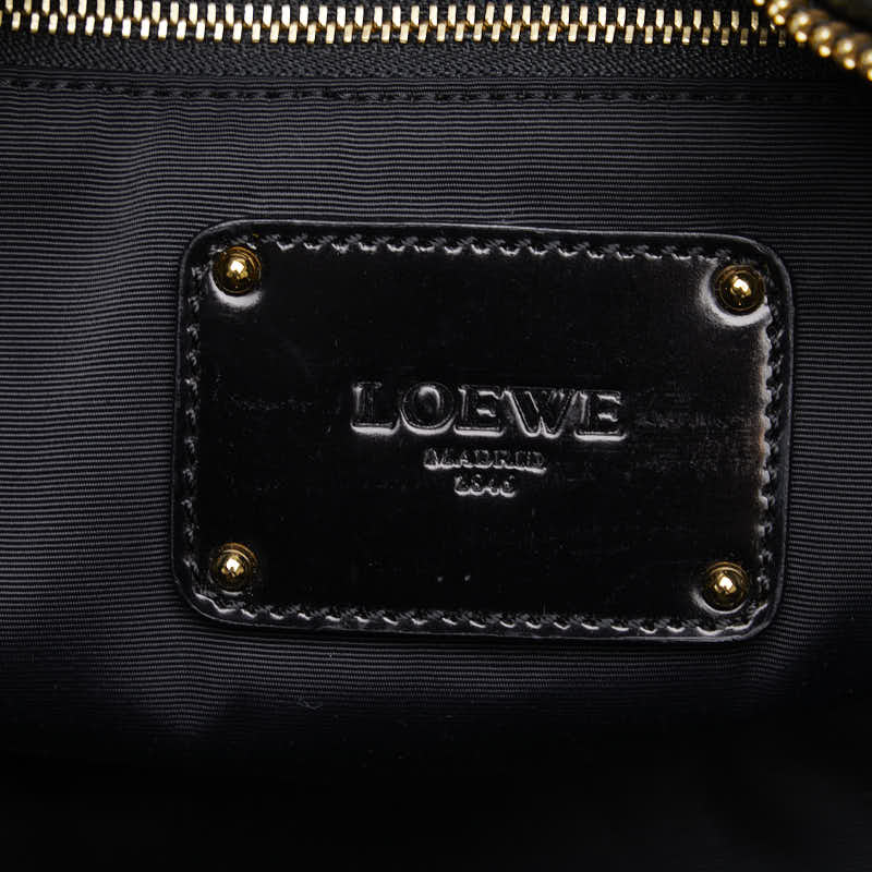 ROEVE MADRID MADRID Gold  Chain Handbags Shoulder Bag 060812 Black Leather Ladies LOEWE
