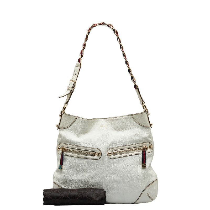 GUCCI Gucci Shelley Line 154392 Shoulder Bag Leather/Candy White Ladies Ladies Ladies