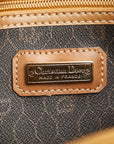 Dior Hankum Boston Bag Black Brown PVC Leather Ladies Dior