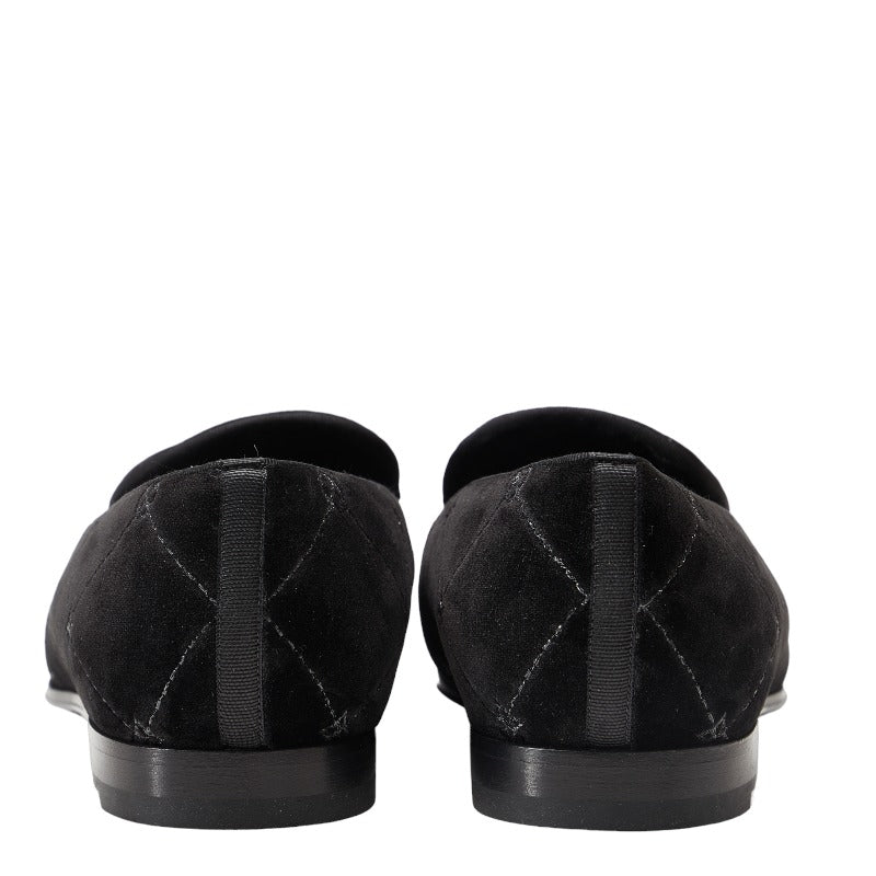 Louis Vuitton Mens Loafers in Velvet Black BM 0149