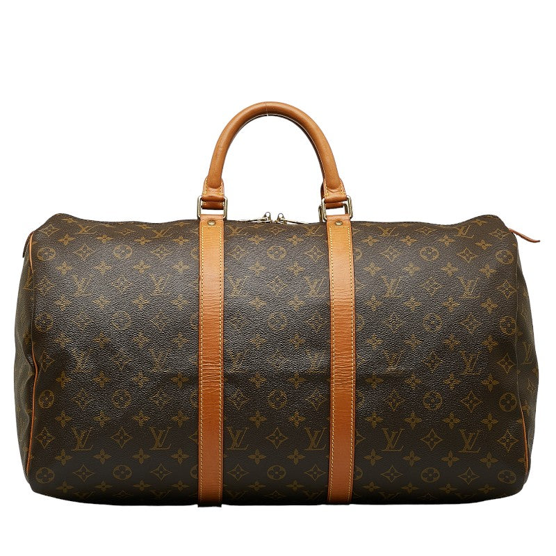 Louis Vuitton Monogram Keiphorus 50 Boston Bag Handbag M41426 Brown PVC Leather  Louis Vuitton