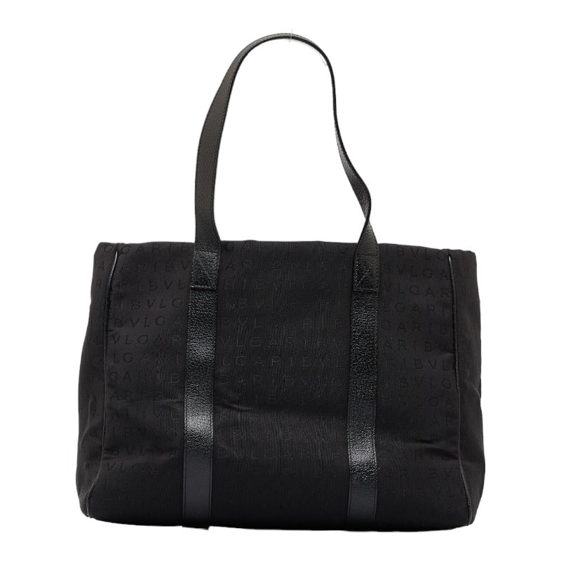 BVLGARI Bulgari Handbags Canvas/Leather Black Ladies Parisian