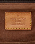 Louis Vuitton Monogram Palermo PM Handbag 2WAY M40145 Brown PVC Leather  Louis Vuitton