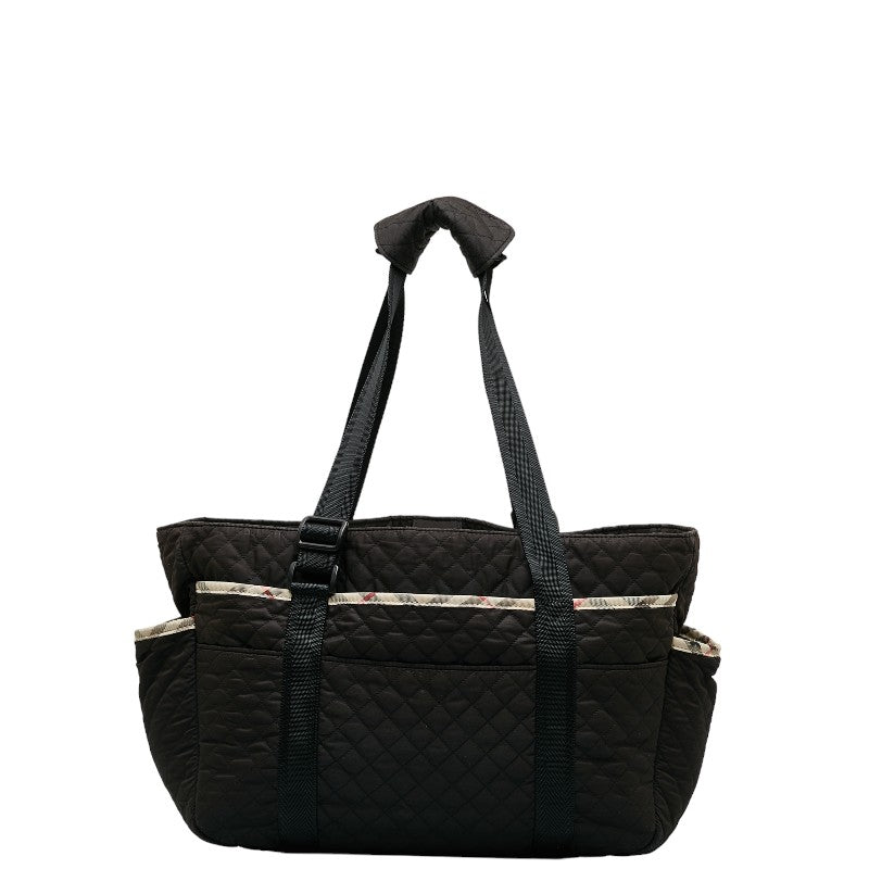 Burberry Nova Check  Mother's Bag s Bag Black Polyester  Burberry