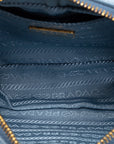 PRADA Mini Crossbody Bag in Saffiano Leather Light Blue 1N1674