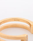 Arc Diamond Ring K18 (YG) 2.3 g 0.03 N