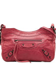 BALENCIAGA City Shoulder Bag 242803 Pink Leather