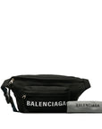 Logo Body Bag West Bag Shoulder Bag 530009 Black Nylon Lady BALENCIAGA