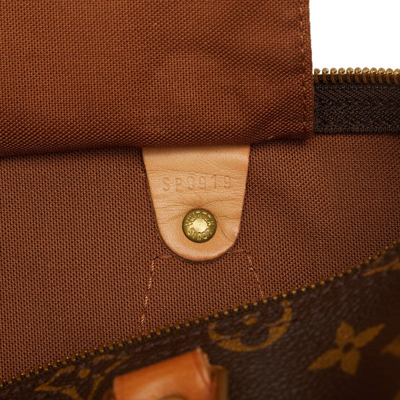Louis Vuitton Monogram Speed 35 Handbag M41107 Brown PVC Leather  Louis Vuitton