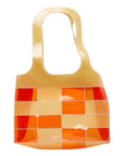 Chanel Cleare Bag  Bag houlder Bag Orange Beige Vinyl  CHANEL