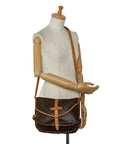 Louis Vuitton Monogram M42256 Shoulder Bag PVC/Leather Brown