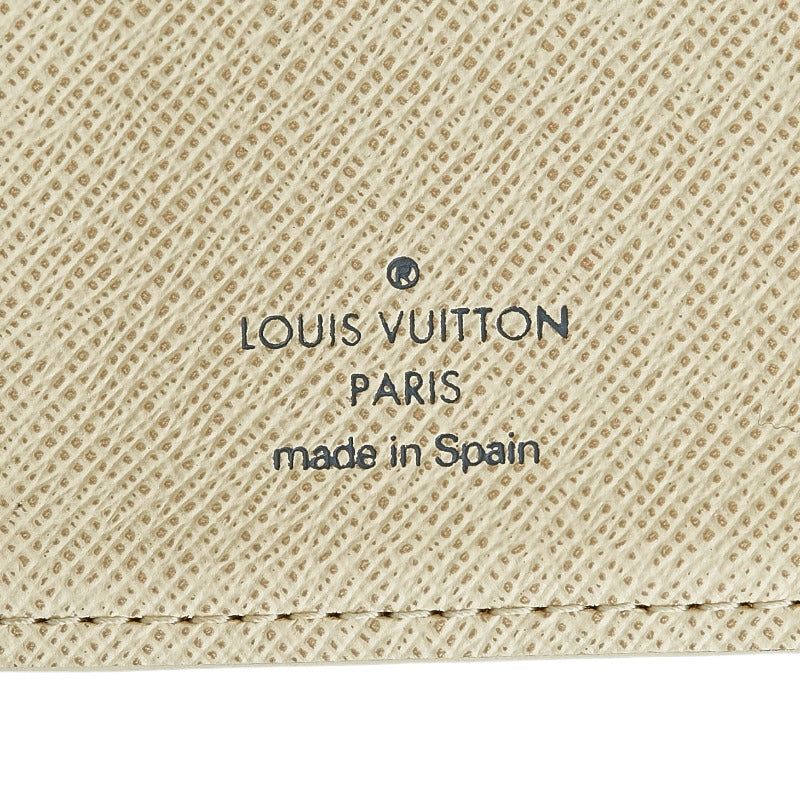 Louis Vuitton Agenda PM in Damier Azur R20706 White