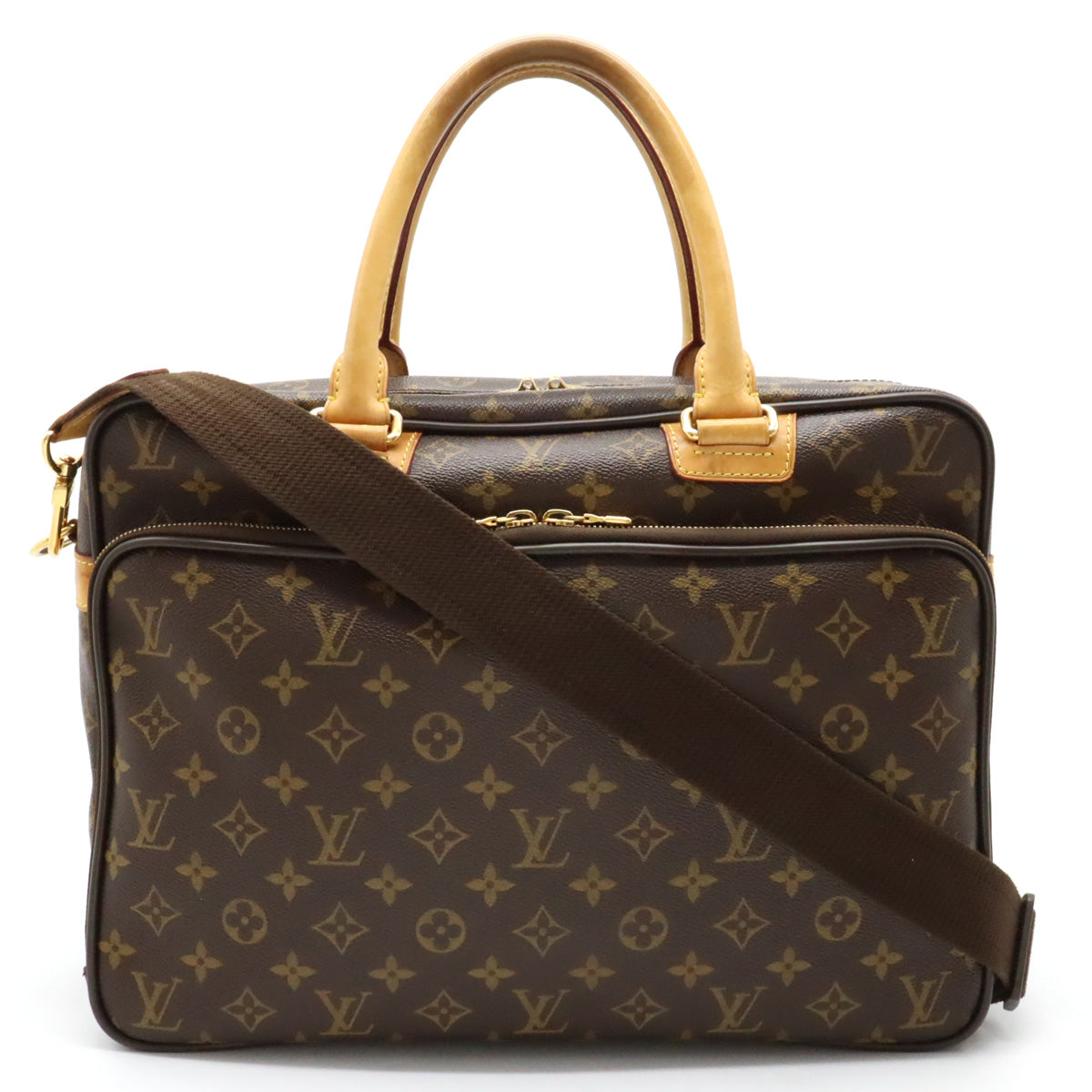 Louis Vuitton Monogram Icarus Briefcase Business Bag 2WAY Shoulder Bag Slipper M23252