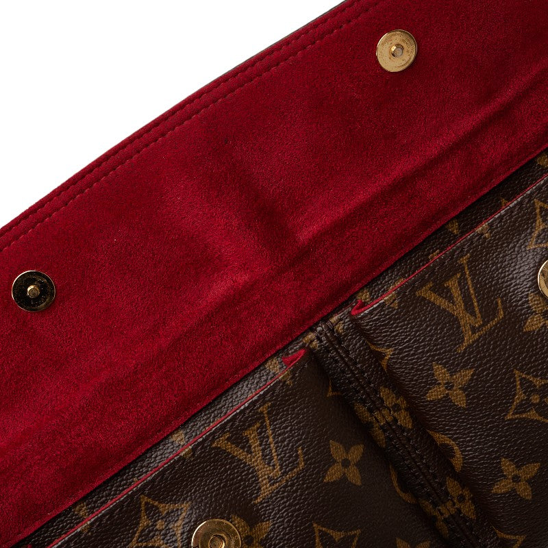 Louis Vuitton Monogram Vivace MM Shoulder Bag M51164 Brown PVC Leather Lady Louis Vuitton