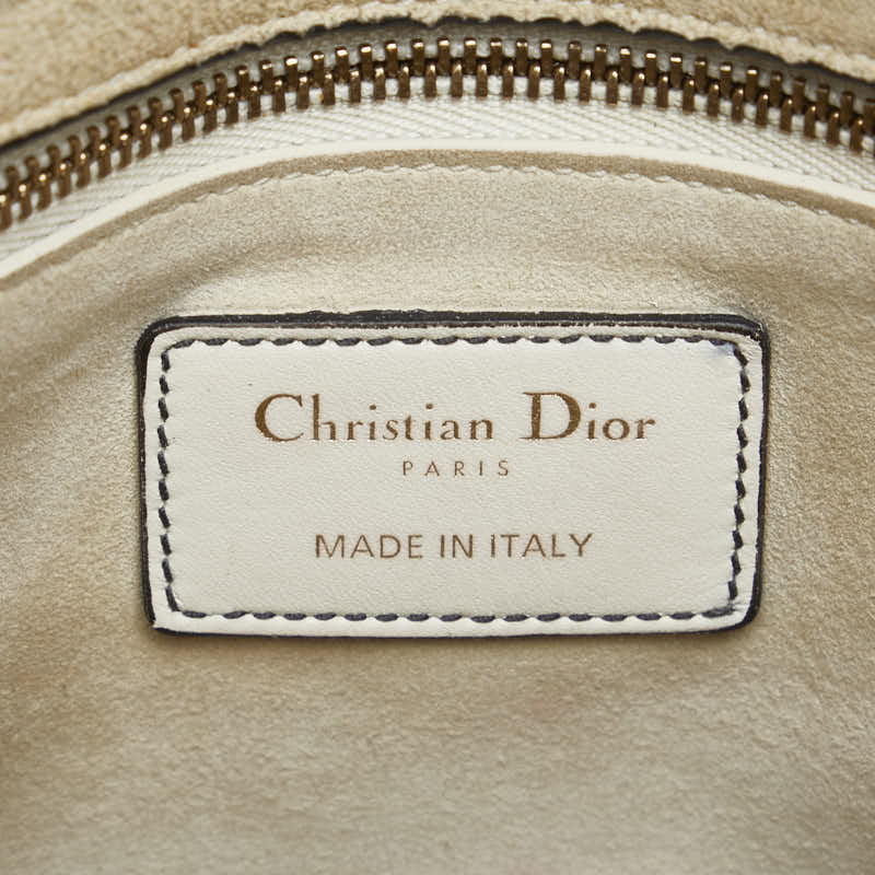 Dior  Dior Stalls Handbags 2WAY White Leather Ladies Dior