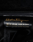 Salvatore Ferragamo Vallarta Toast Bag BK-21 2530 Black Leather  Salvatore Ferragamo