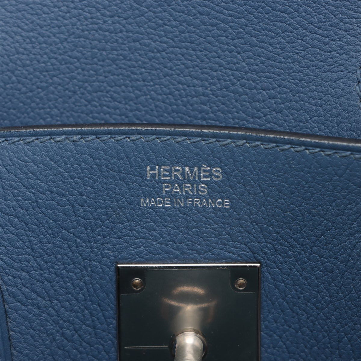 Hermes Bur 30 Everest Blue Brighton Silver