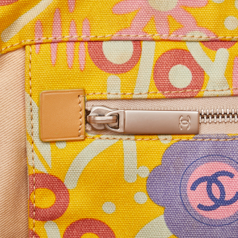 Chanel Flowers Flower  Multi-Color Canvas Leather  Chanel