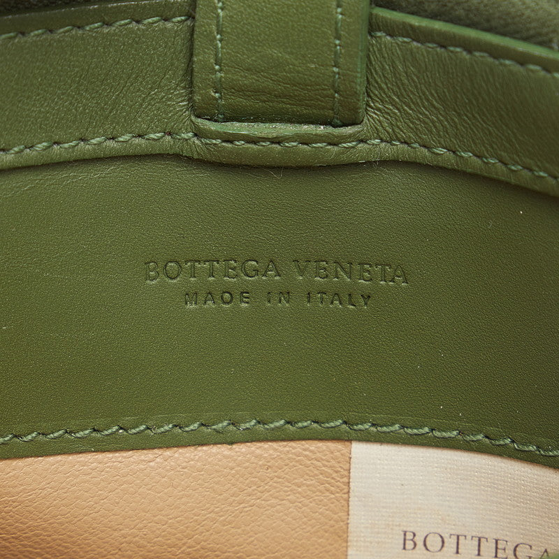 Bottega Veneta Intrecciato Coin Case in Leather Green