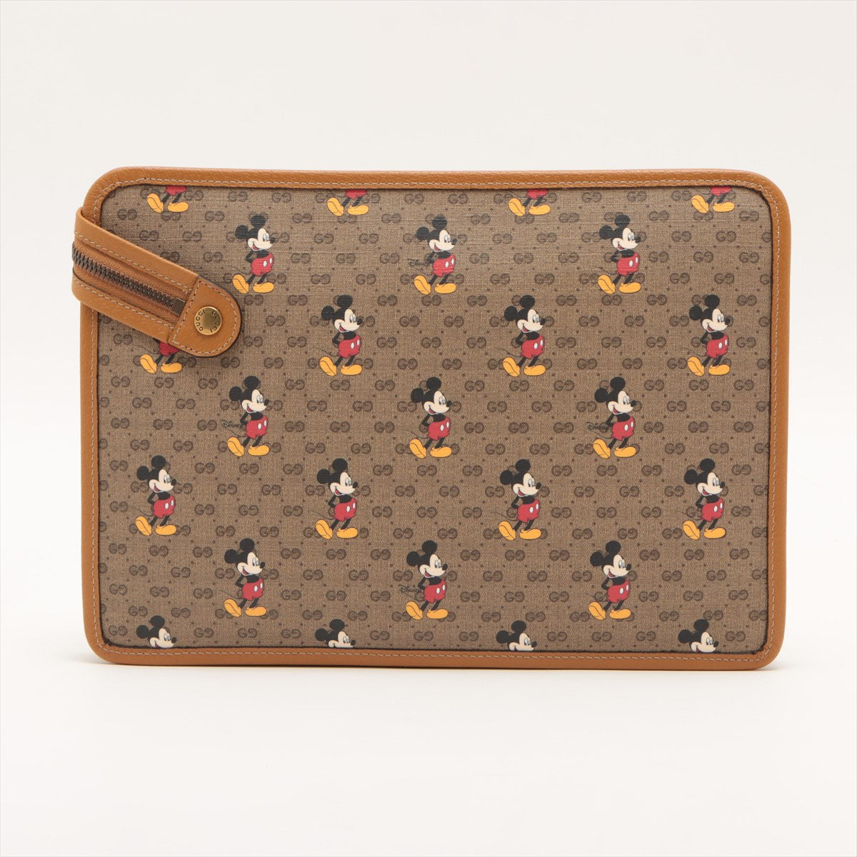 Gucci X Disney Mini GG Spring Clutch Bag Brown 602552