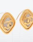 Chanel Coco 95P Earrings GP x Fake Pearl Gold