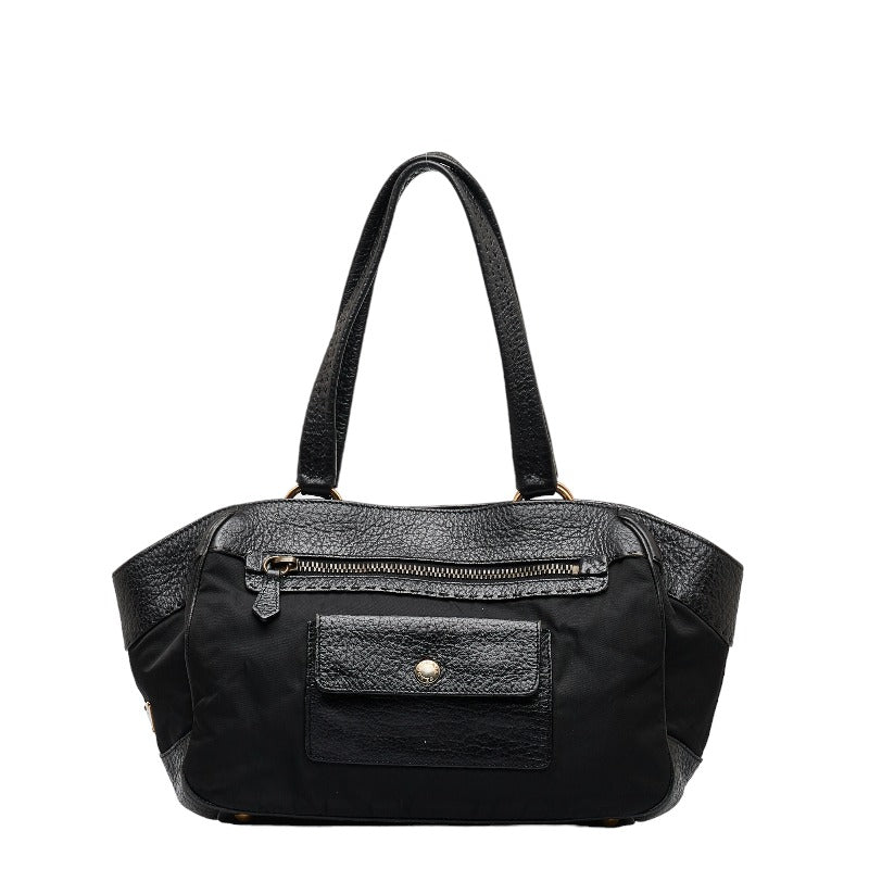 PRADA Shoulder Bag in Calf / Nylon Black BR2006 Ladies