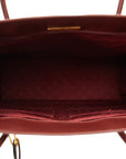 Cartier Masterline Handbag Tote Bag Wine Red Leather  Cartier