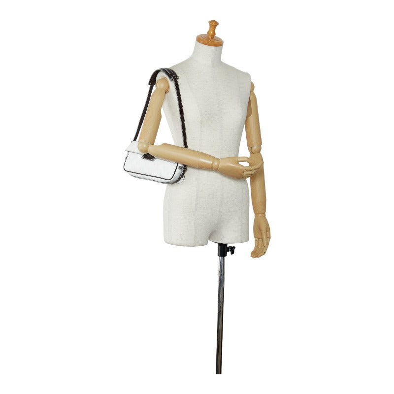 LOEWE Anagram Shoulder Bag in Leather White Ladies