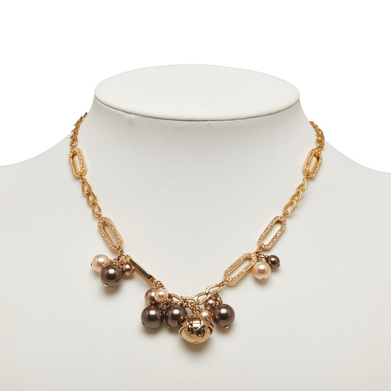 Dior Pearl Chain  Bracelet 2WAY Gold   Dior