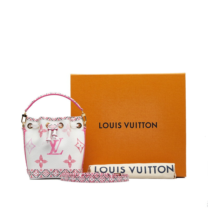 Louis Vuitton Monogram Giant Nanoe by the Pool Shoulder Bag Mini Bag 2WAY M82386 White Pink PVC  Louis Vuitton