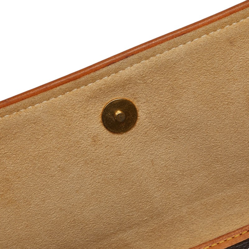 Louis Vuitton Monogram M51852 Shoulder Bag Leather Brown