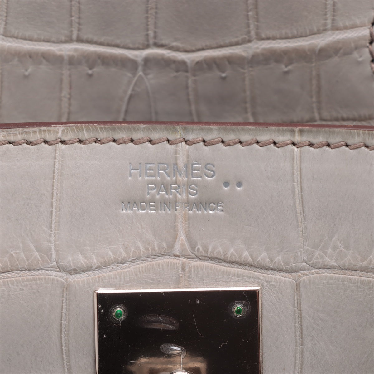 Hermes Bur 30 Himalas Niloticasmat Himalayas Grey Silver  N:2010