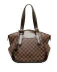 Louis Vuitton Verona MM Handbag N41118 Brown PVC Leather Lady Louis Vuitton