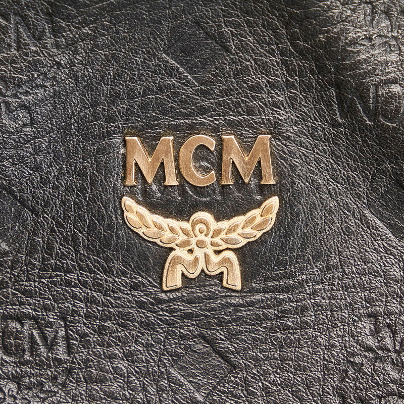MCM 黑色小牛皮托特包