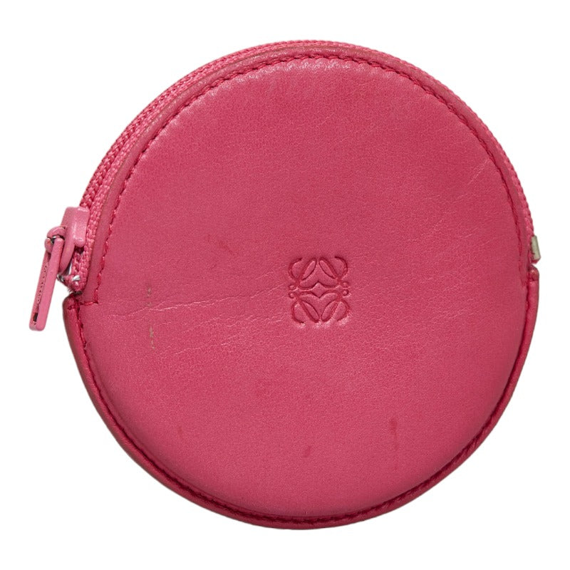 LOEWE LOEWE Anagram Coin Case Leather Pink Ladies